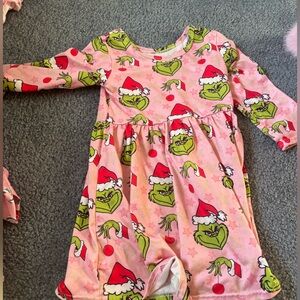 Pink Grinch Santa Dress